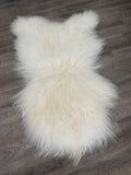 Icelandic sheepskin natural white