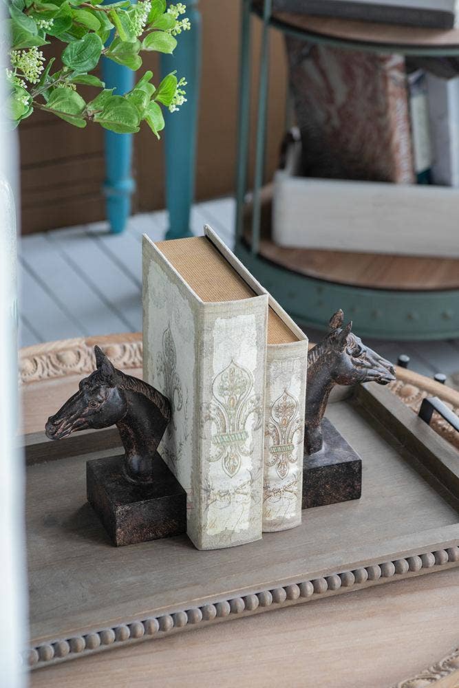 S/2 5.1x4x8" Horse Bookends 6S/CTN