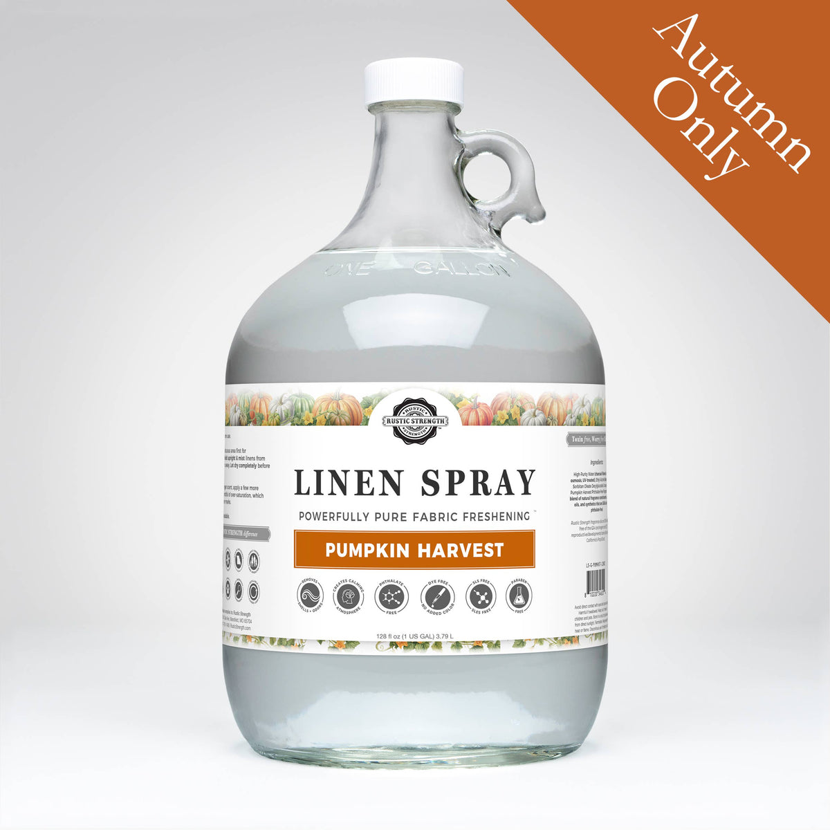 Linen Spray | Pumpkin Harvest: 1 Gallon Glass Jug