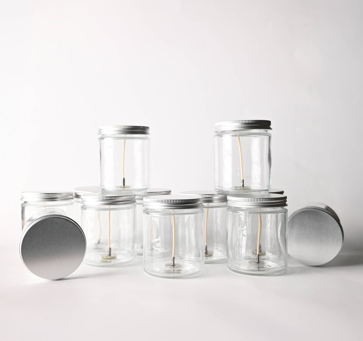 Candle Bar - 5.5 oz Glass Wicked Jar with Lid