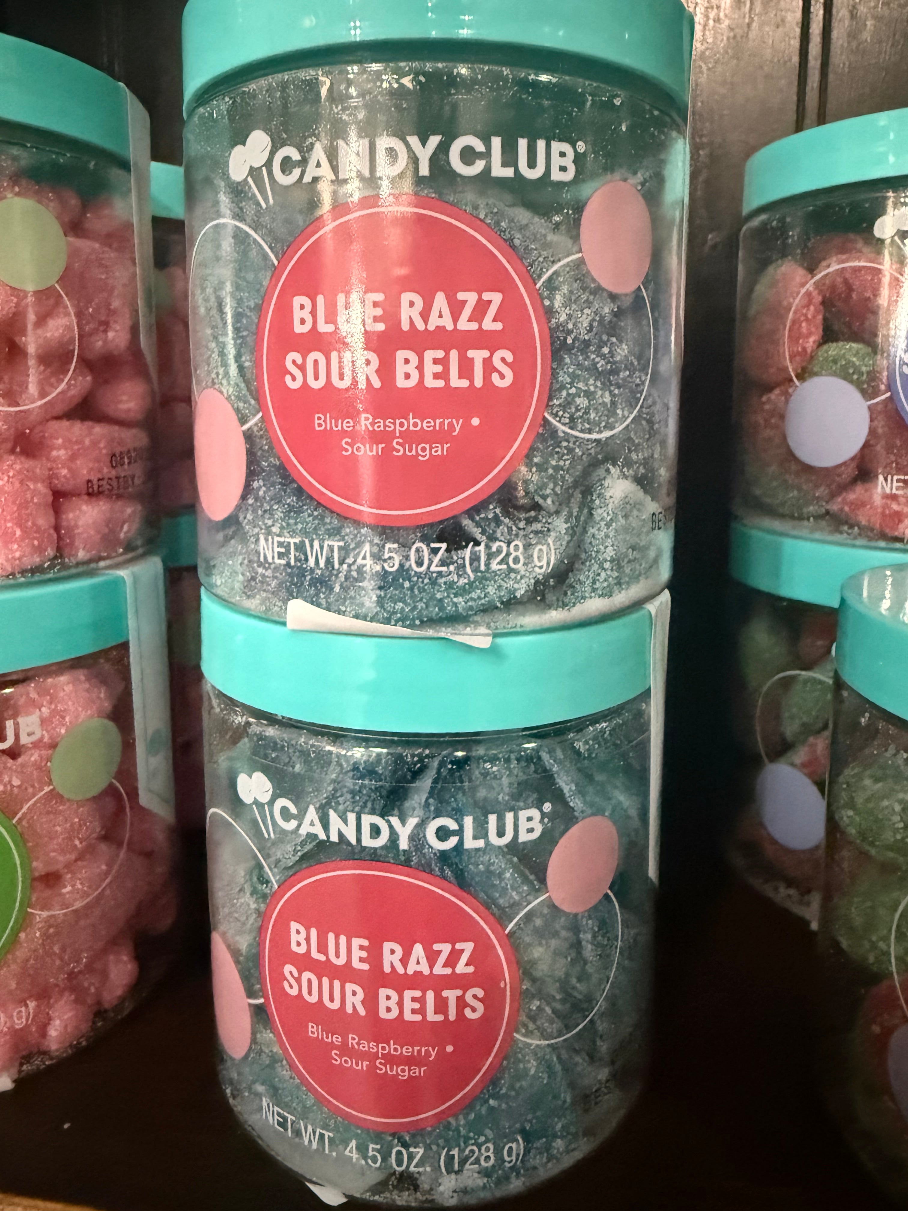 KJ Blue razz sour belts