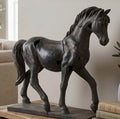 Cracked horse statue