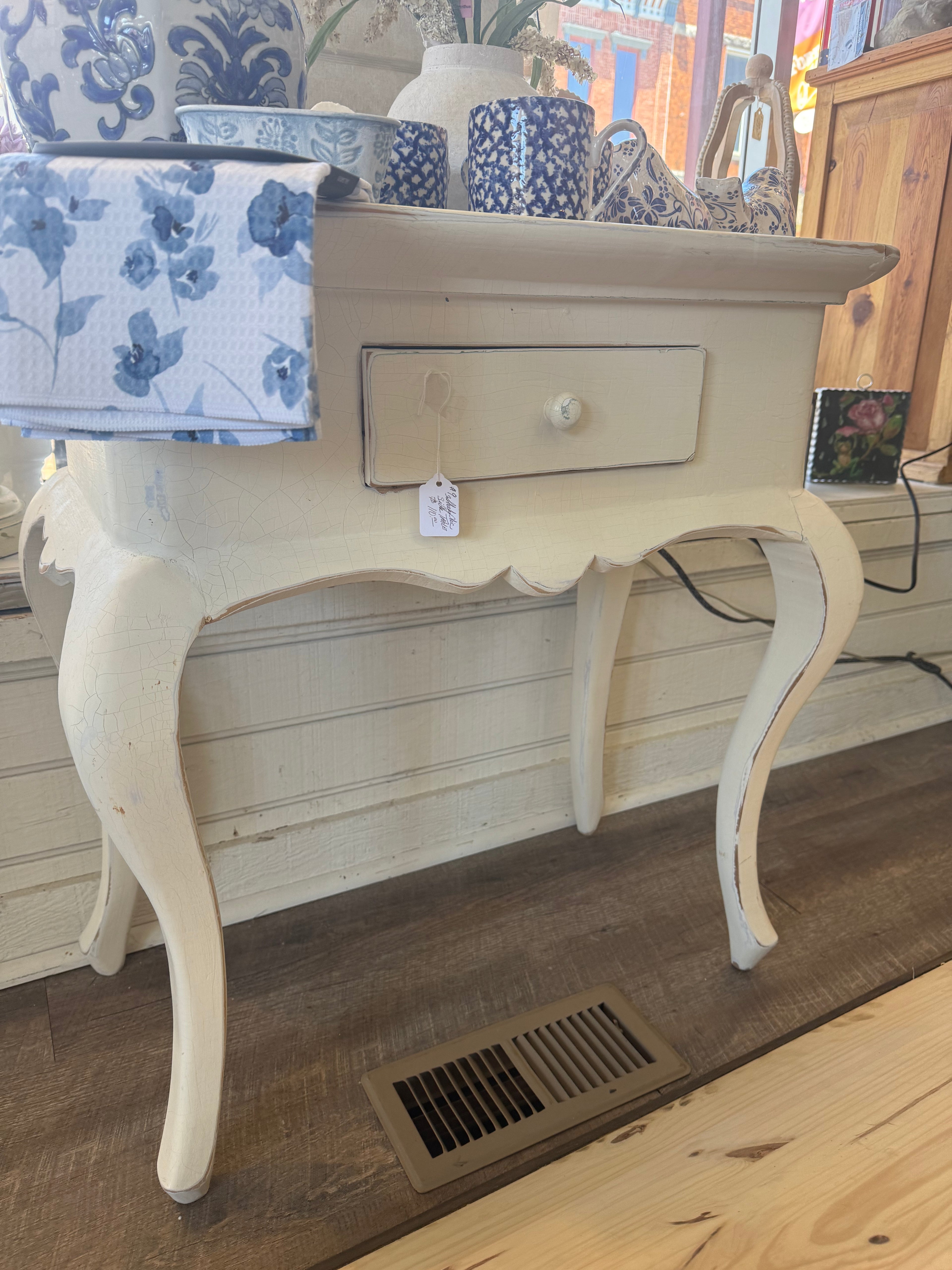 White vanity