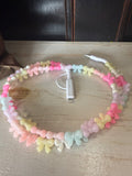 KJ colorful bow and pearl charger