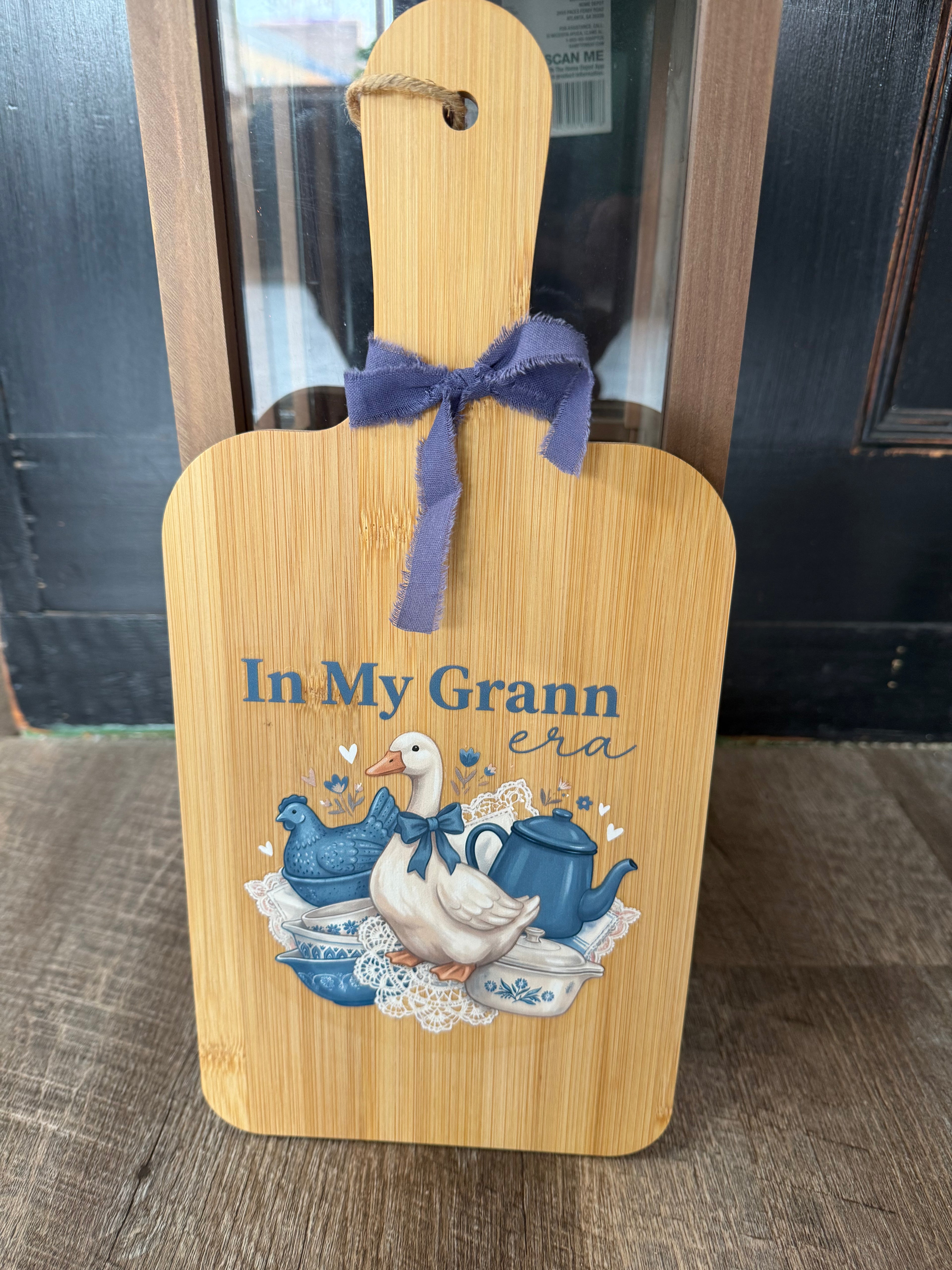Cornflower keepsake cutting board