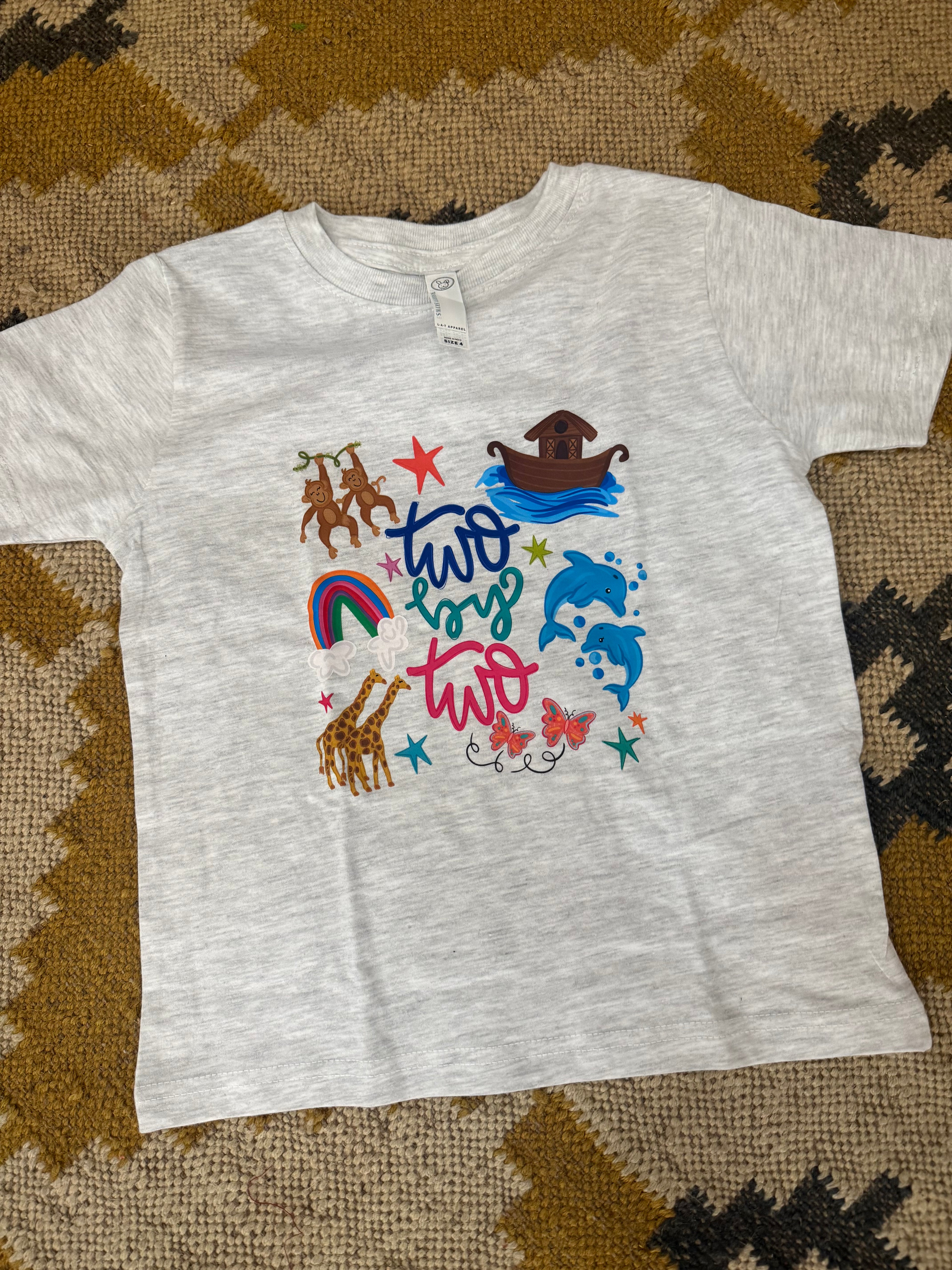 Toddler two by two tshirt