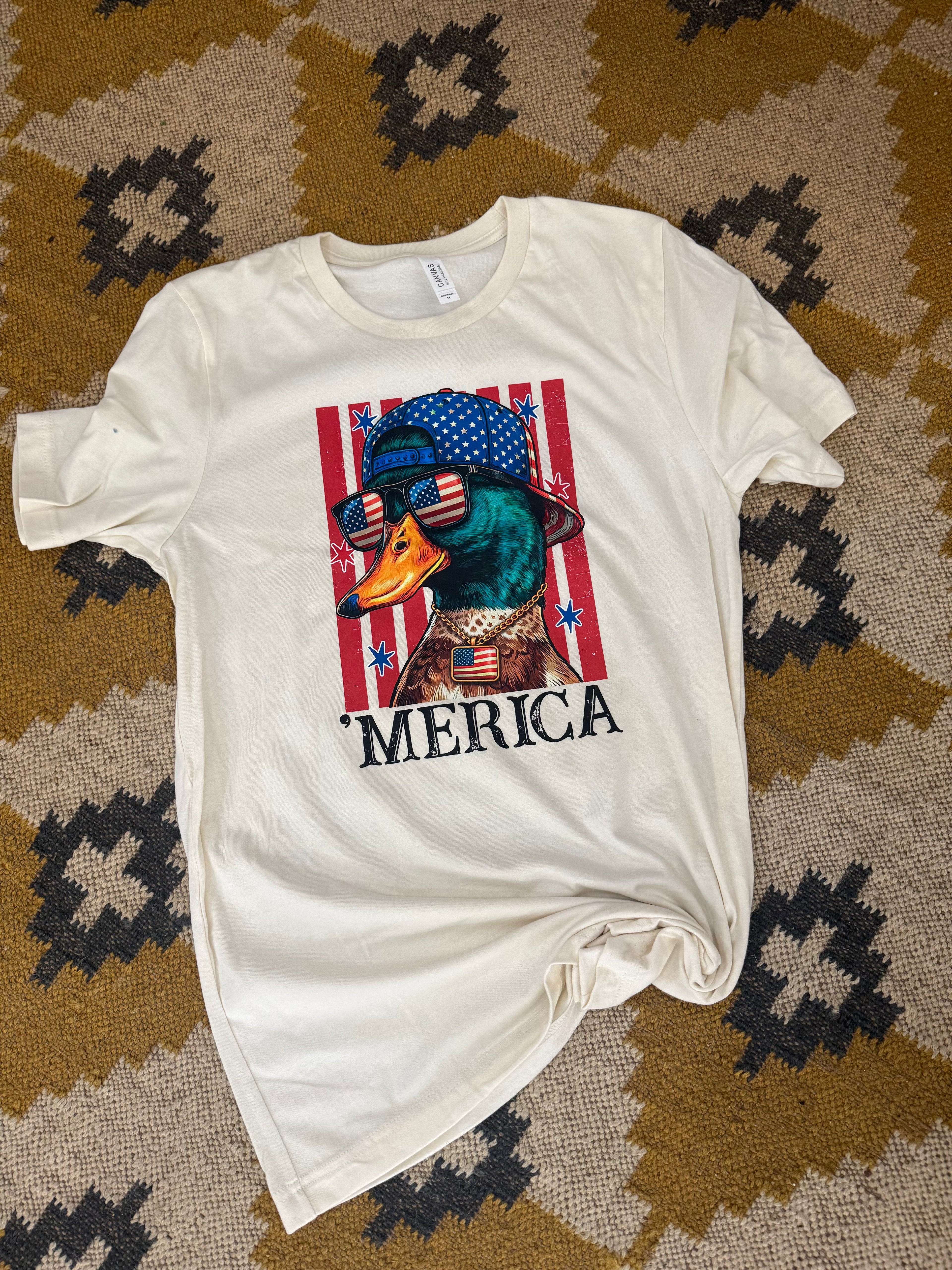 merica mallard duck boys shirt