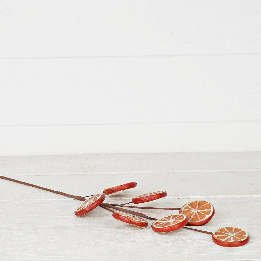 31362-20-inch Spray with Faux Orange Slices