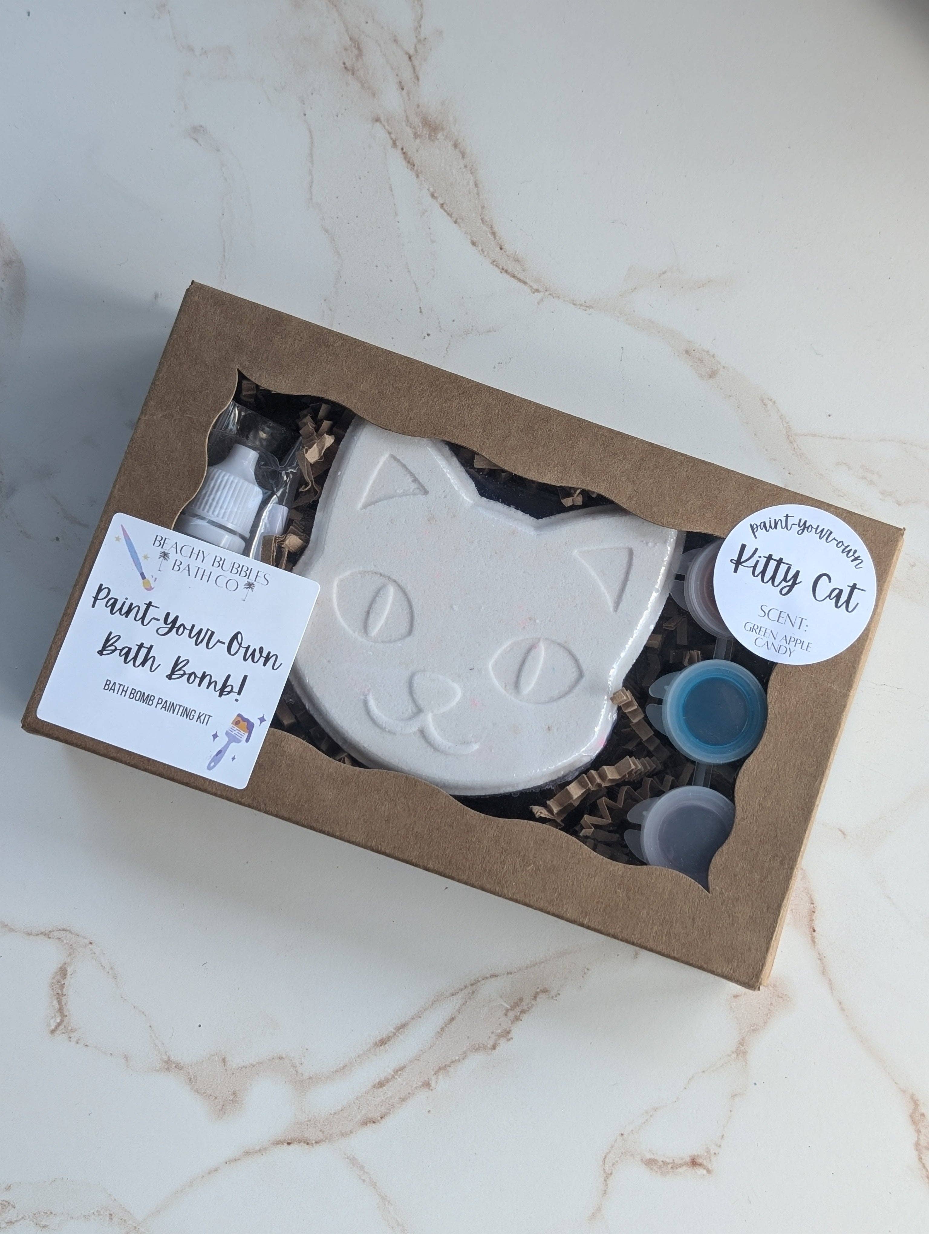 Paint-Your-Own Kitty Cat Bath Bomb