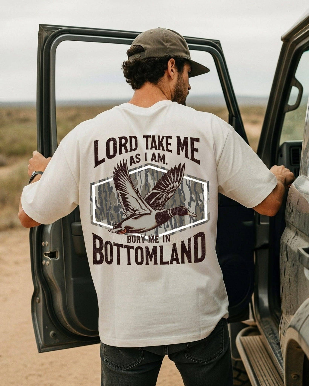 Lord Take Me As I Am Bury Me In Bottomland Tee: L