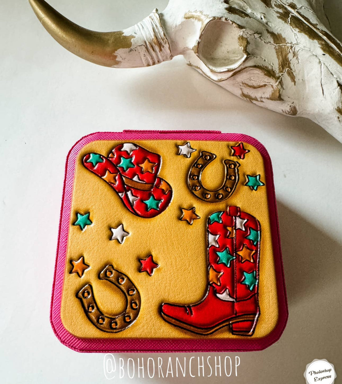 Western Mini Jewelry Storage Travel Box: 9 - LET'S GO GIRLS