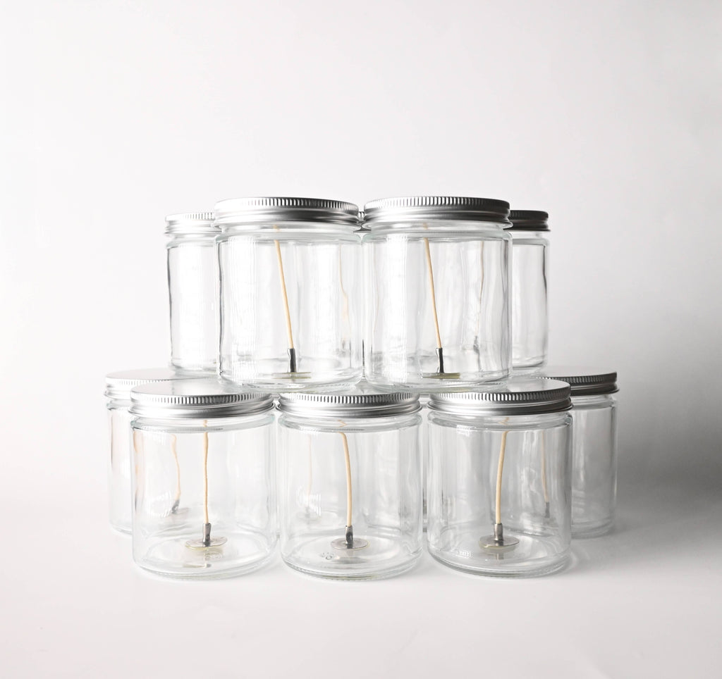 Candle Bar - 5.5 oz Glass Wicked Jar with Lid