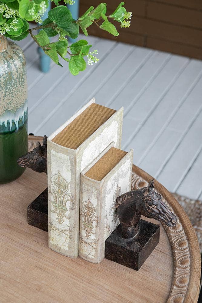 S/2 5.1x4x8" Horse Bookends 6S/CTN