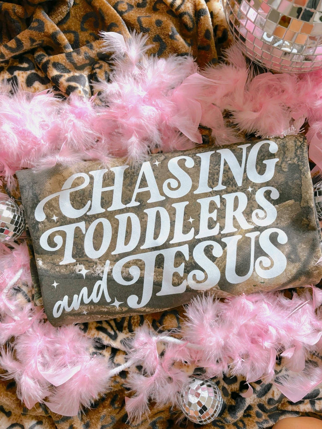 Chasing Toddlers & Jesus Tee: S