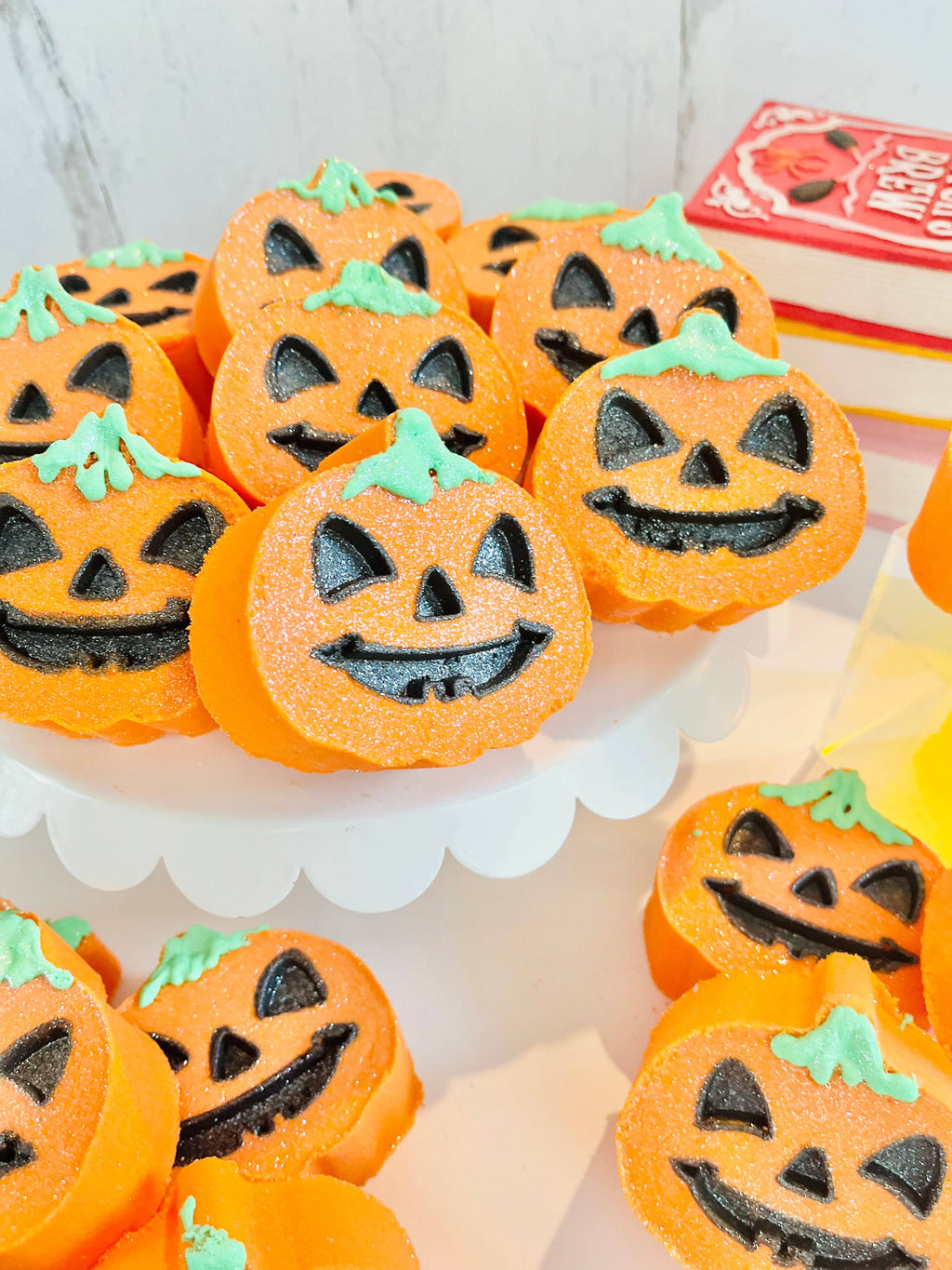 Jack-o-Lantern Bath Bomb, Pumpkin Head Bath Bomb