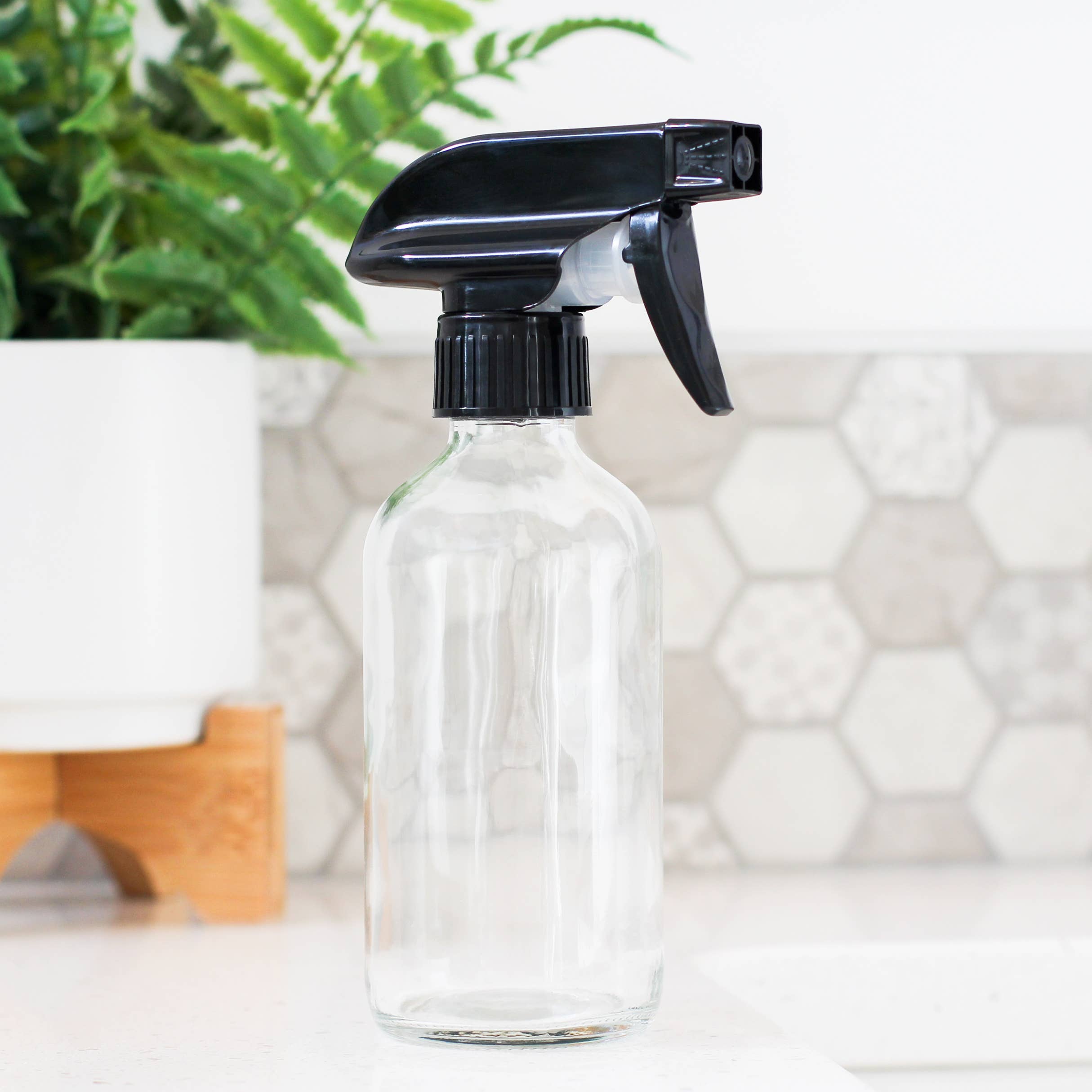 8oz Empty Clear Glass Spray Bottle