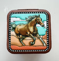 Western Mini Jewelry Storage Travel Box: 11 - HORSE