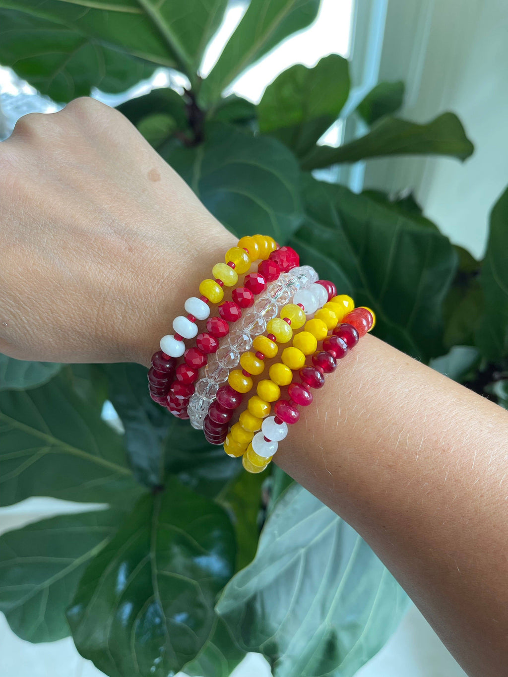 Chiefs Gemstone Candy Bracelet