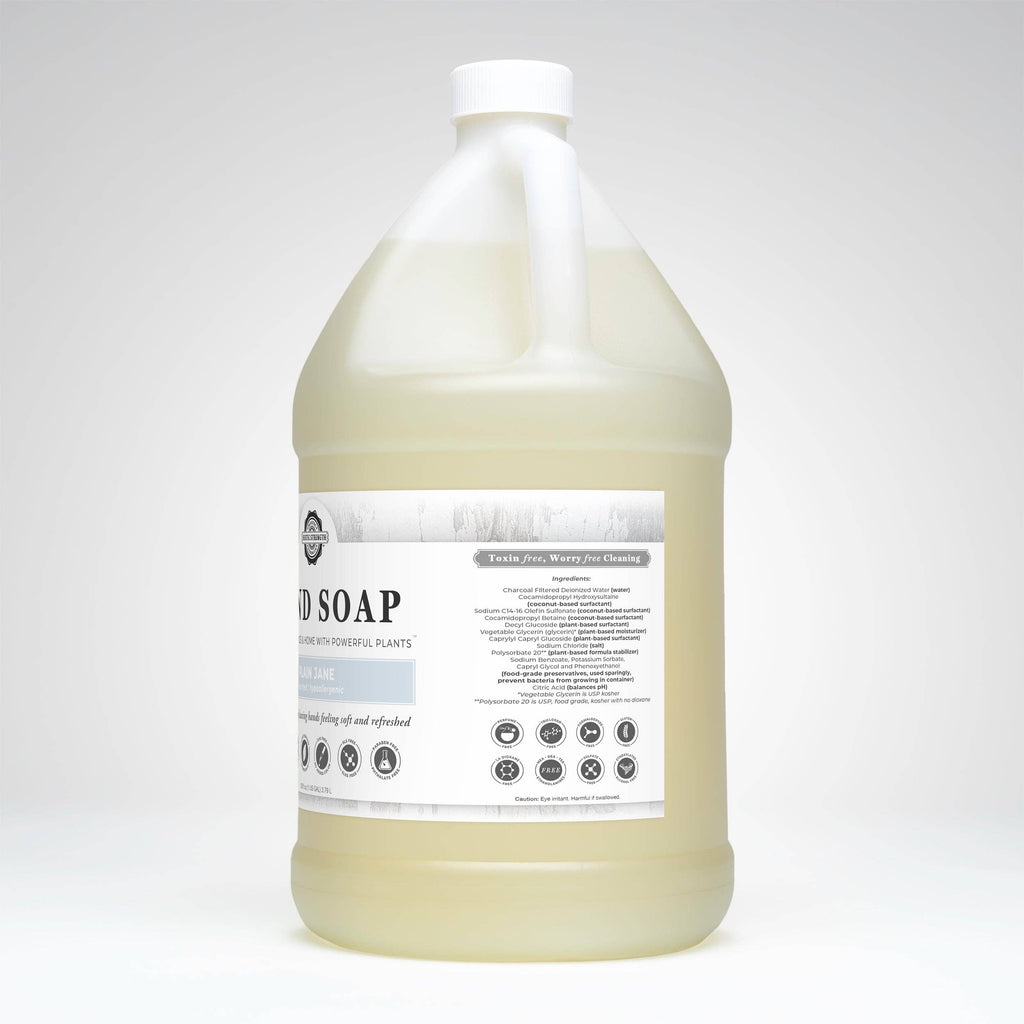 Liquid Hand Soap - Our Popular Scents: Citrus Bliss (lemon/orange) / 4 - 1 Gallon Plastic Jugs