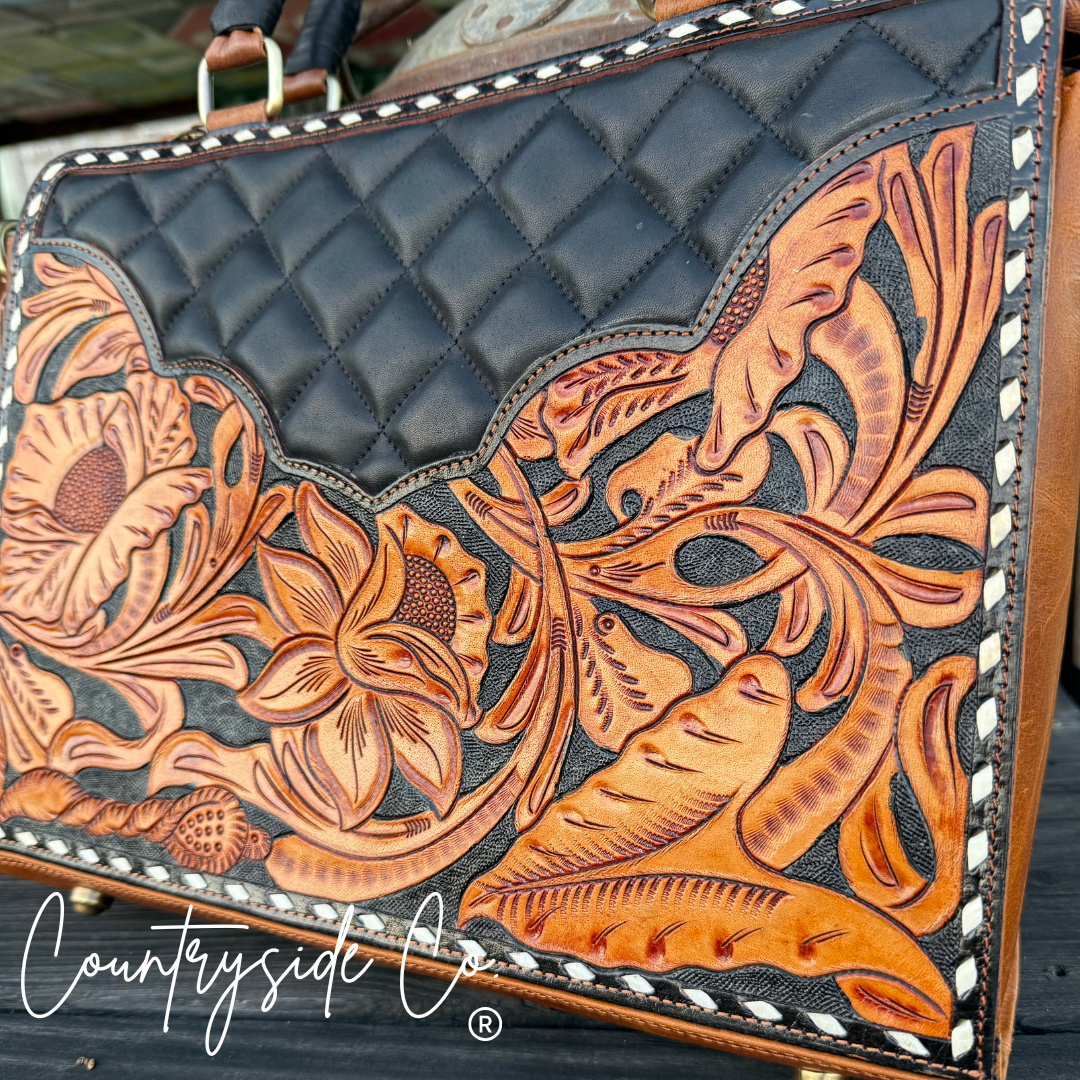 Laney Tooled Leather Handbag