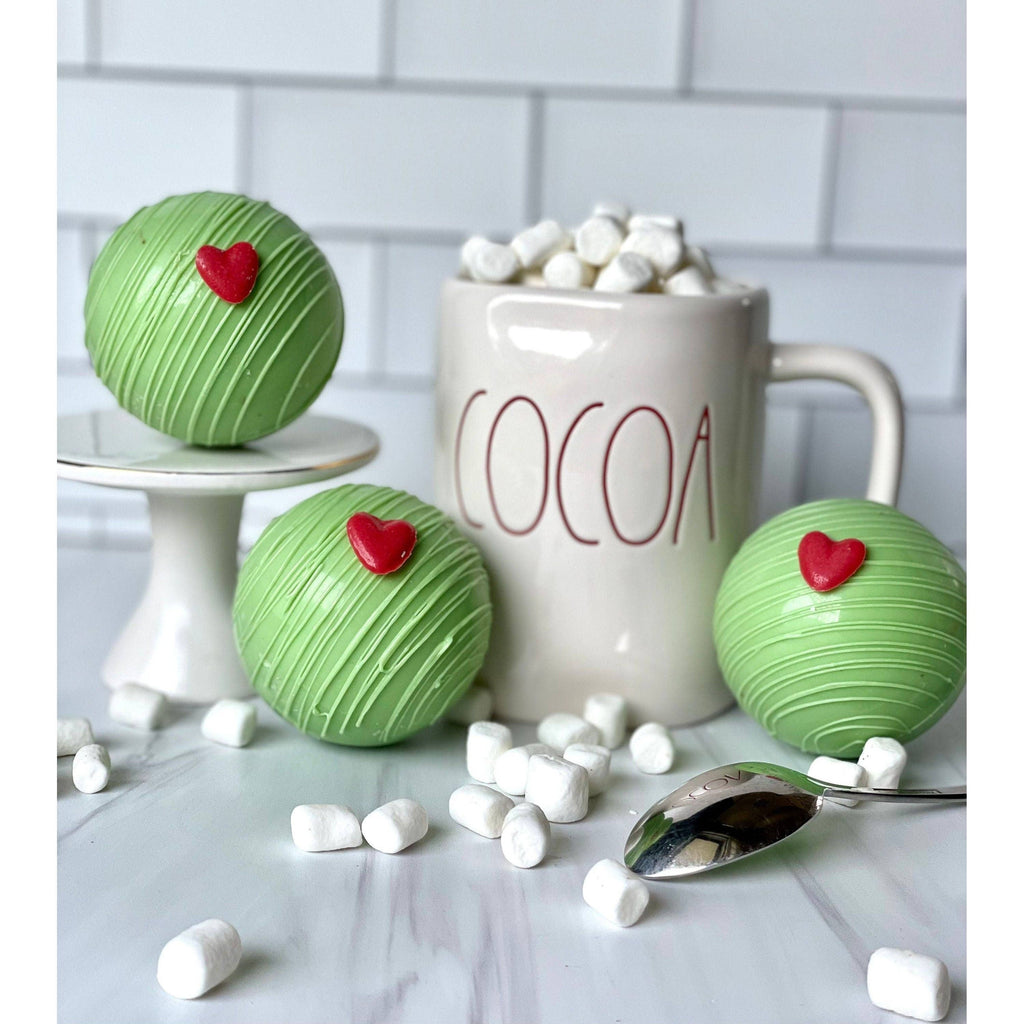 Christmas Grinch Inspired Hot Chocolate Bombs, Hot Cocoa: Single Pack
