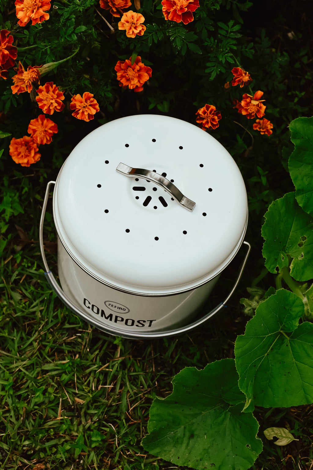 Compost Bin  0.8 Gallons - White