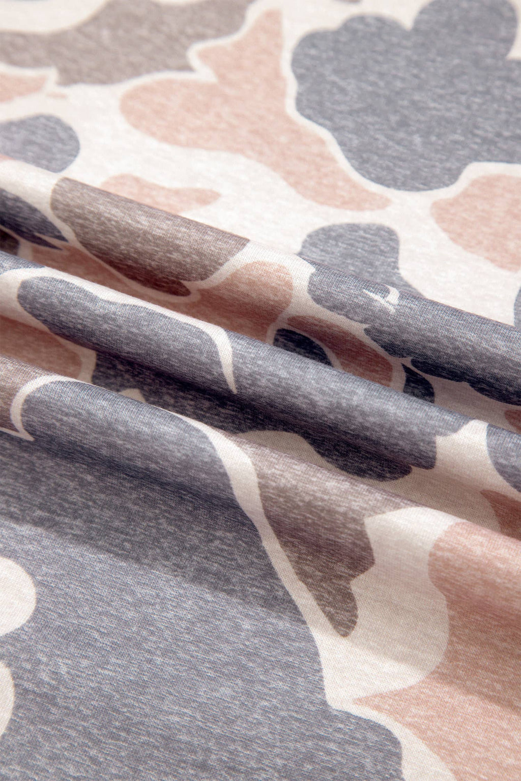 66 Plus Size Fall 2026 Camo Print Top 2pcs Pants Set (S-4X): Multicolour / S