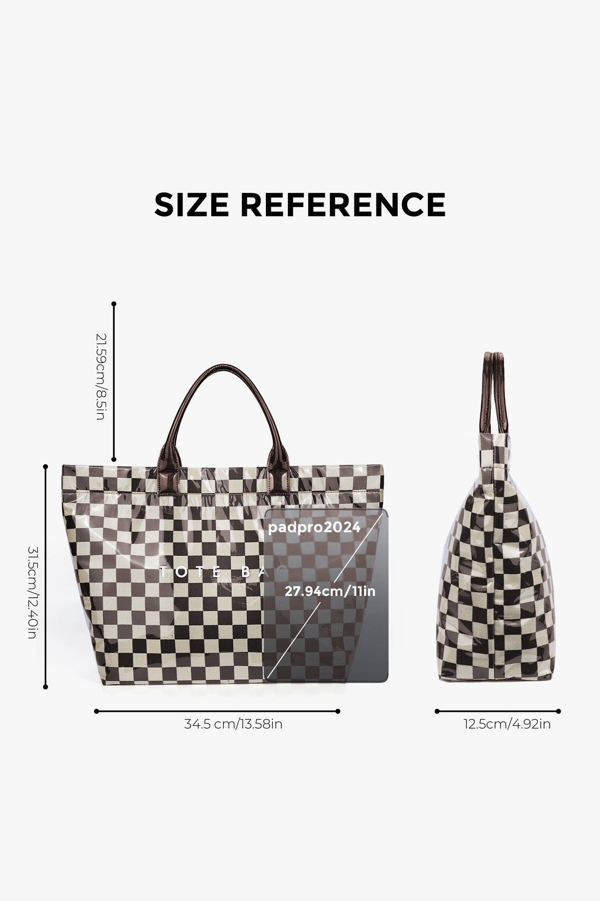 Camouflage Glossy PU Leather Tote Bag: Jungle Green / One Size