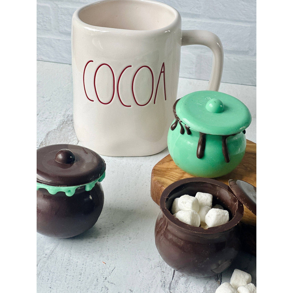 Halloween Cauldron Hot Chocolate Bombs, Hot Cocoa: Milk Chocolate / Single