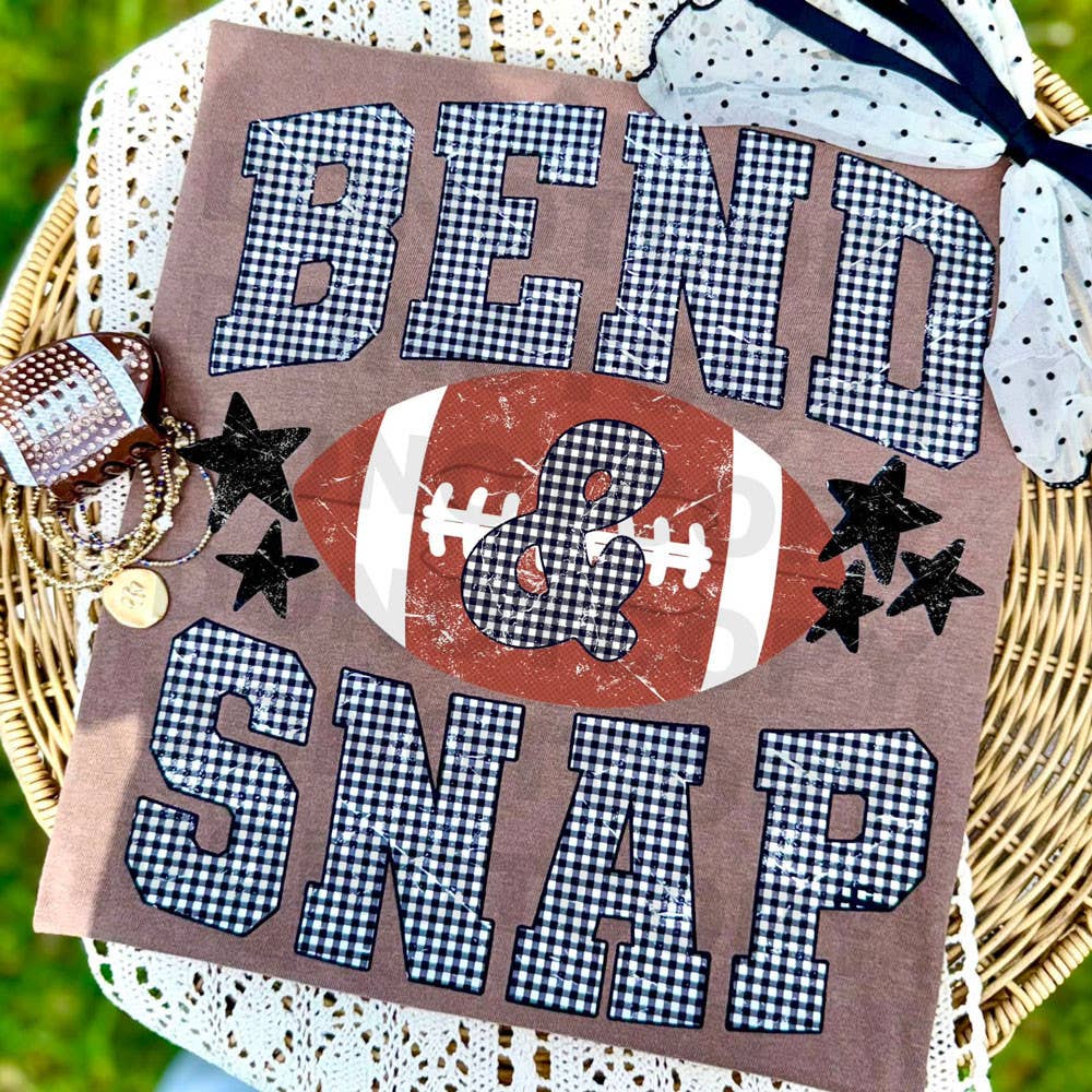 Bend And Snap Football Tee: Medium
