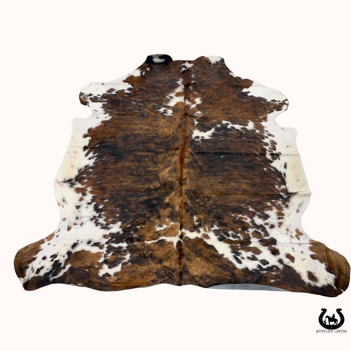 Brindle Whitebelly Cowhide - Jumbo Size 7-8 foot: Jumbo 7-8 Foot