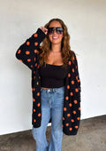 PREORDER- BOO CREW REVERSIBLE CLOUD CARDIGAN: POLKA DOT / ONE SIZE