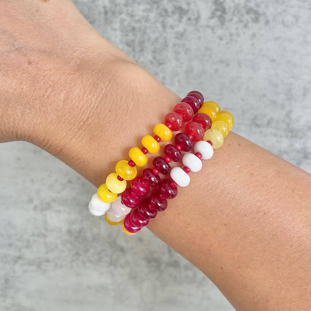 Chiefs Gemstone Candy Bracelet