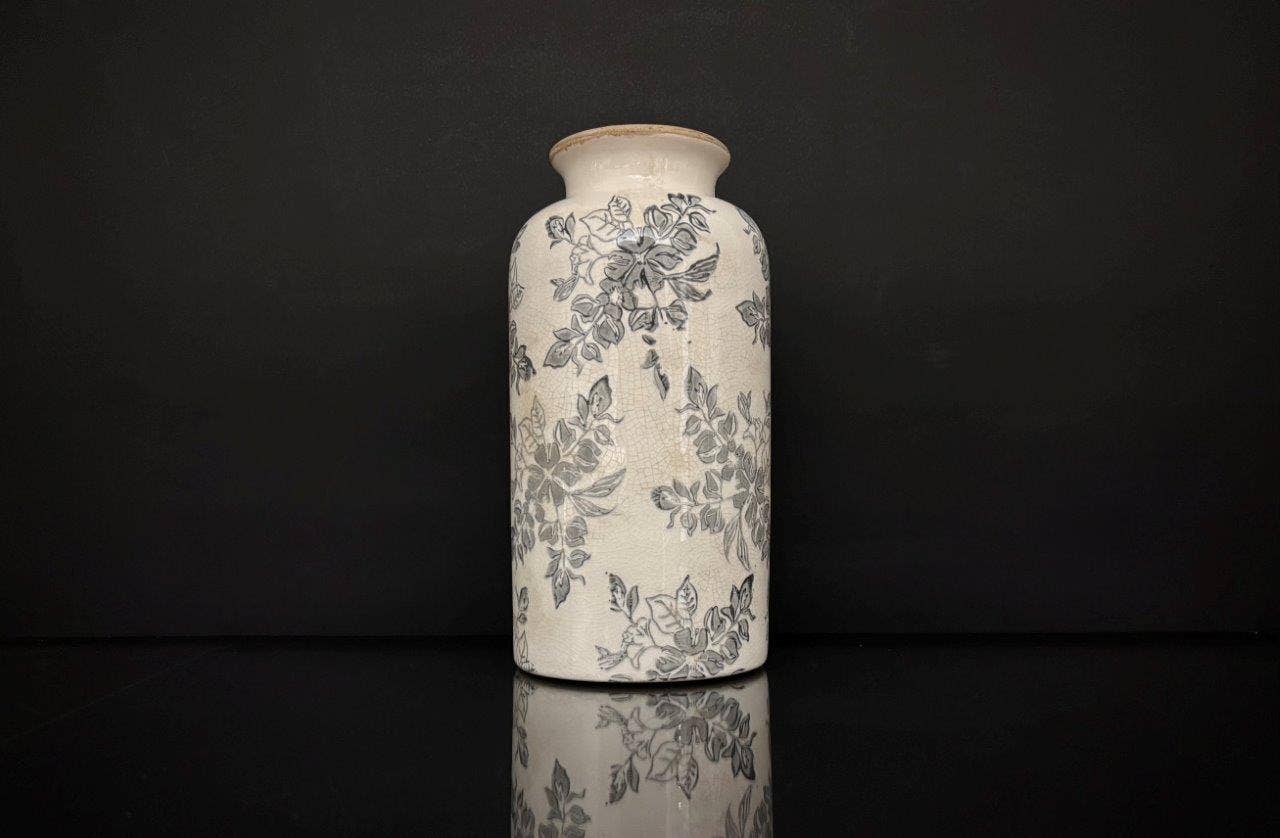 LA FLEUR VASE, 10"H
