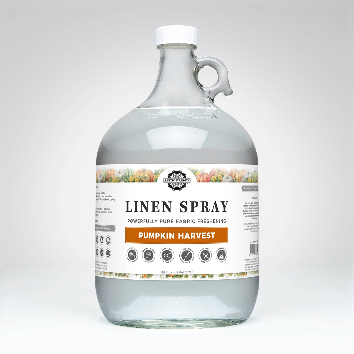Linen Spray | Pumpkin Harvest: 1 Gallon Glass Jug