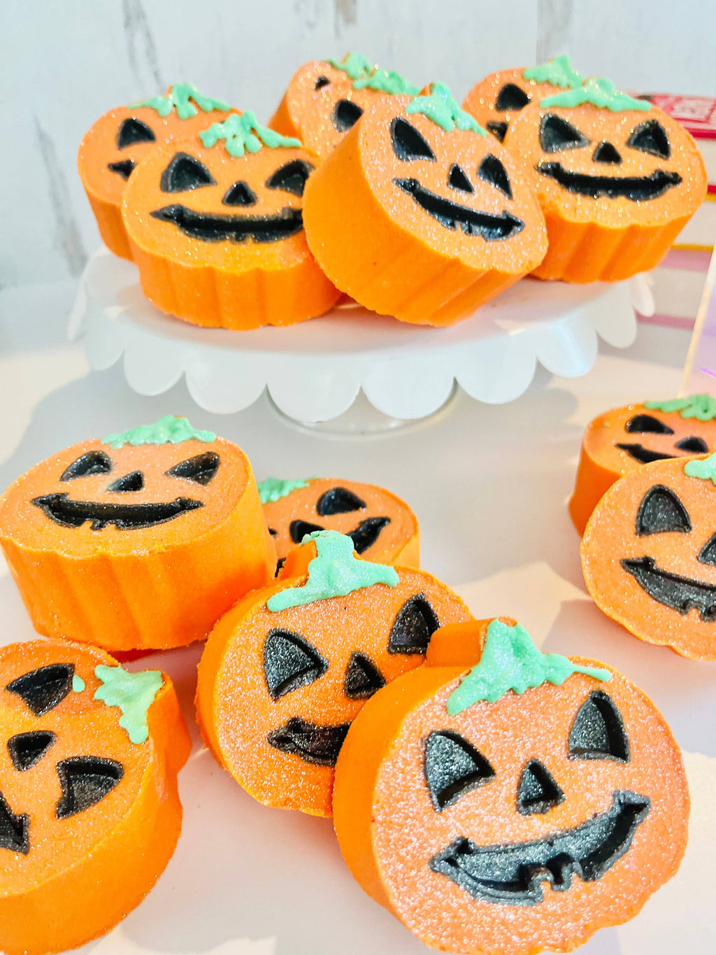 Jack-o-Lantern Bath Bomb, Pumpkin Head Bath Bomb