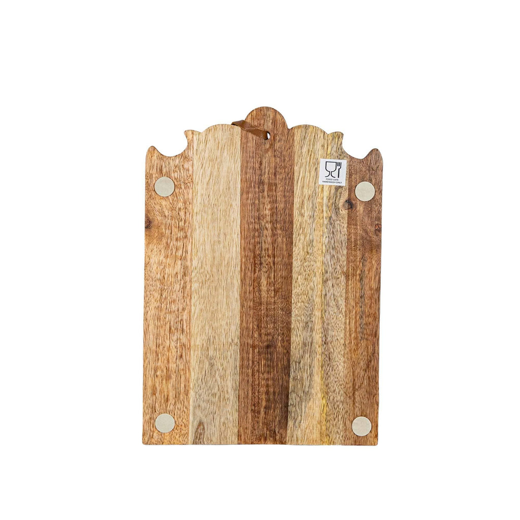 Florence Flourish Top Pieced Charcuterie Board Mango Wood