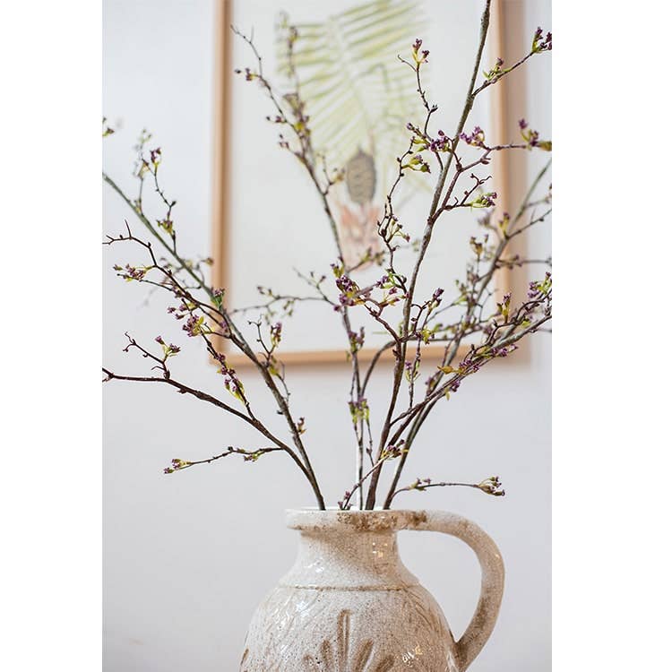 Long Weigela Flower Stem 63" Tall: Yellow / One Stem