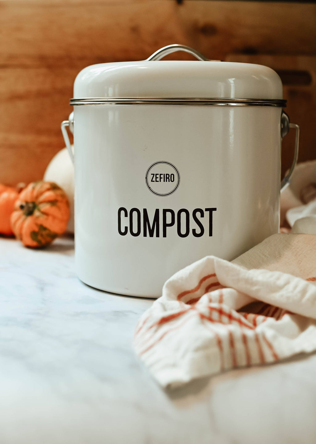 Compost Bin  0.8 Gallons - White