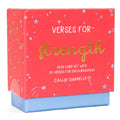 Verses for Strength – Bible Verse Card Set + Display Stand