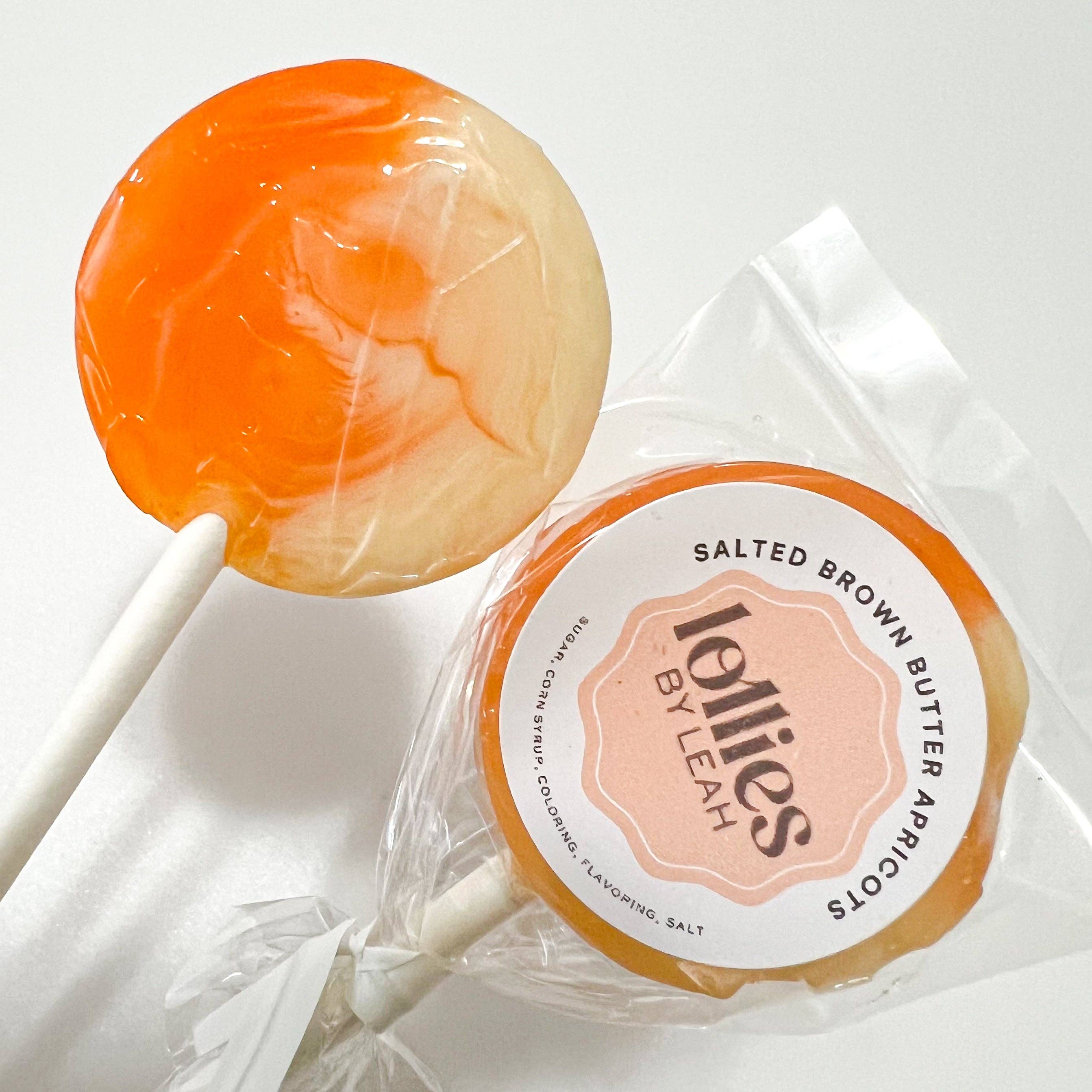 Salted Brown Butter Apricot Lollipop