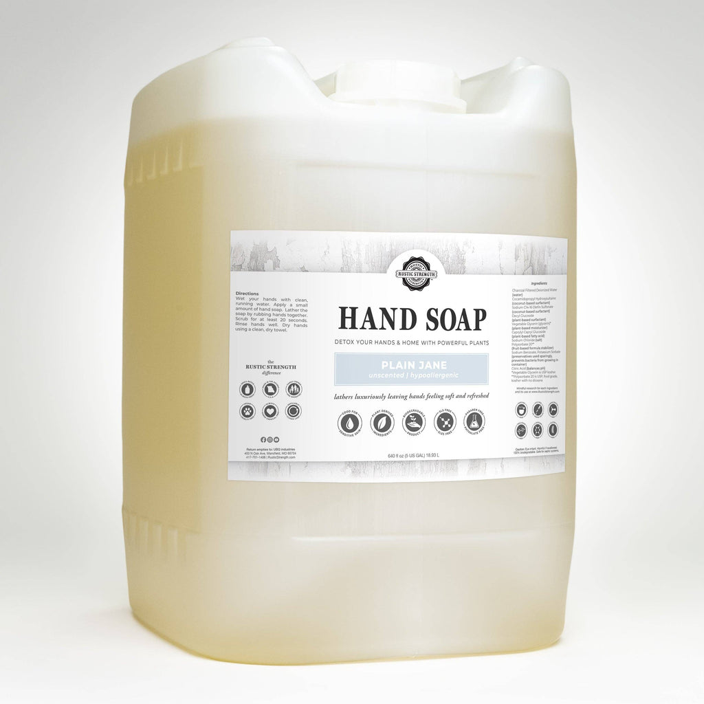 Liquid Hand Soap - Our Popular Scents: Citrus Bliss (lemon/orange) / 4 - 1 Gallon Plastic Jugs