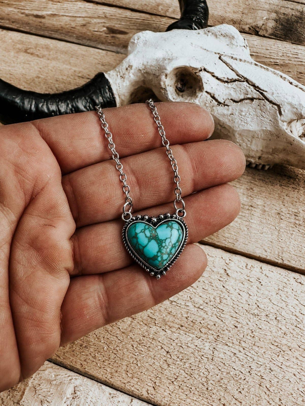 The Heart Necklace: Antique Silver
